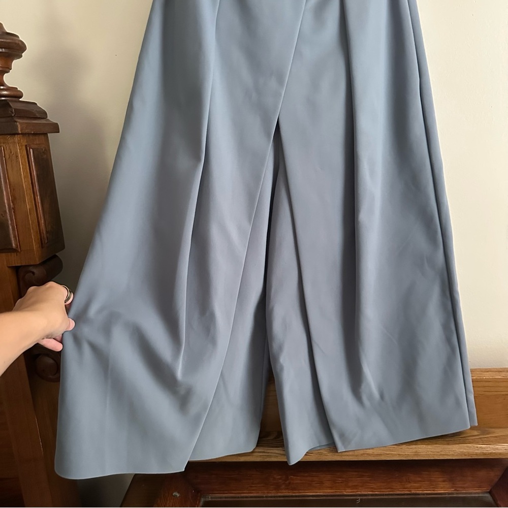 Tibi • Structured Wide Leg Strapless Jumpsuit - Picture 2 of 7
